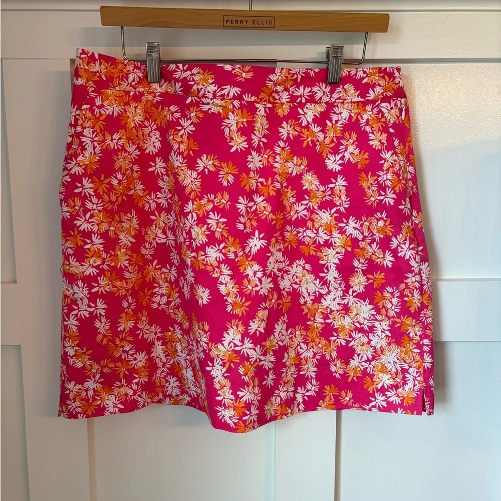 Clover by Bobby Jones Golf Skirt Island Pink 10 Athletic Sport Tennis Golf Prep - Picture 2 of 10
